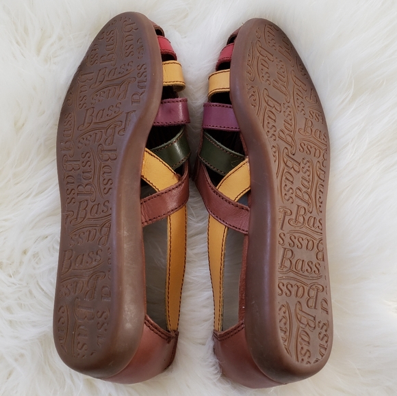 Bass Eirween Congac Multi Colored Loafer Sandals - Picture 4 of 7